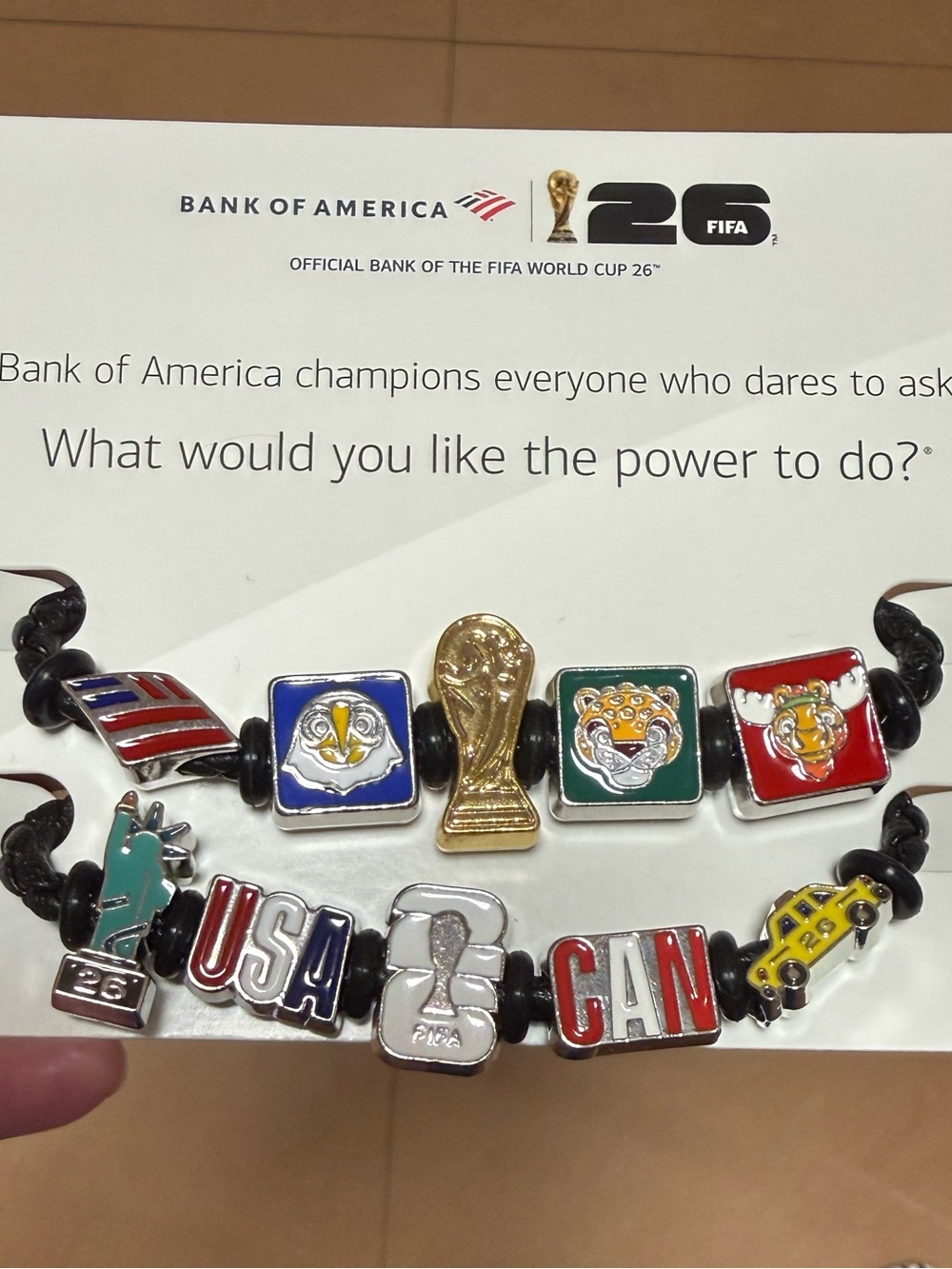 2026 FIFA World Cup Bank of America Charm Bracelet New York City  Exclusive